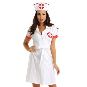 Nurse Costume with tags, includes hat 🏥